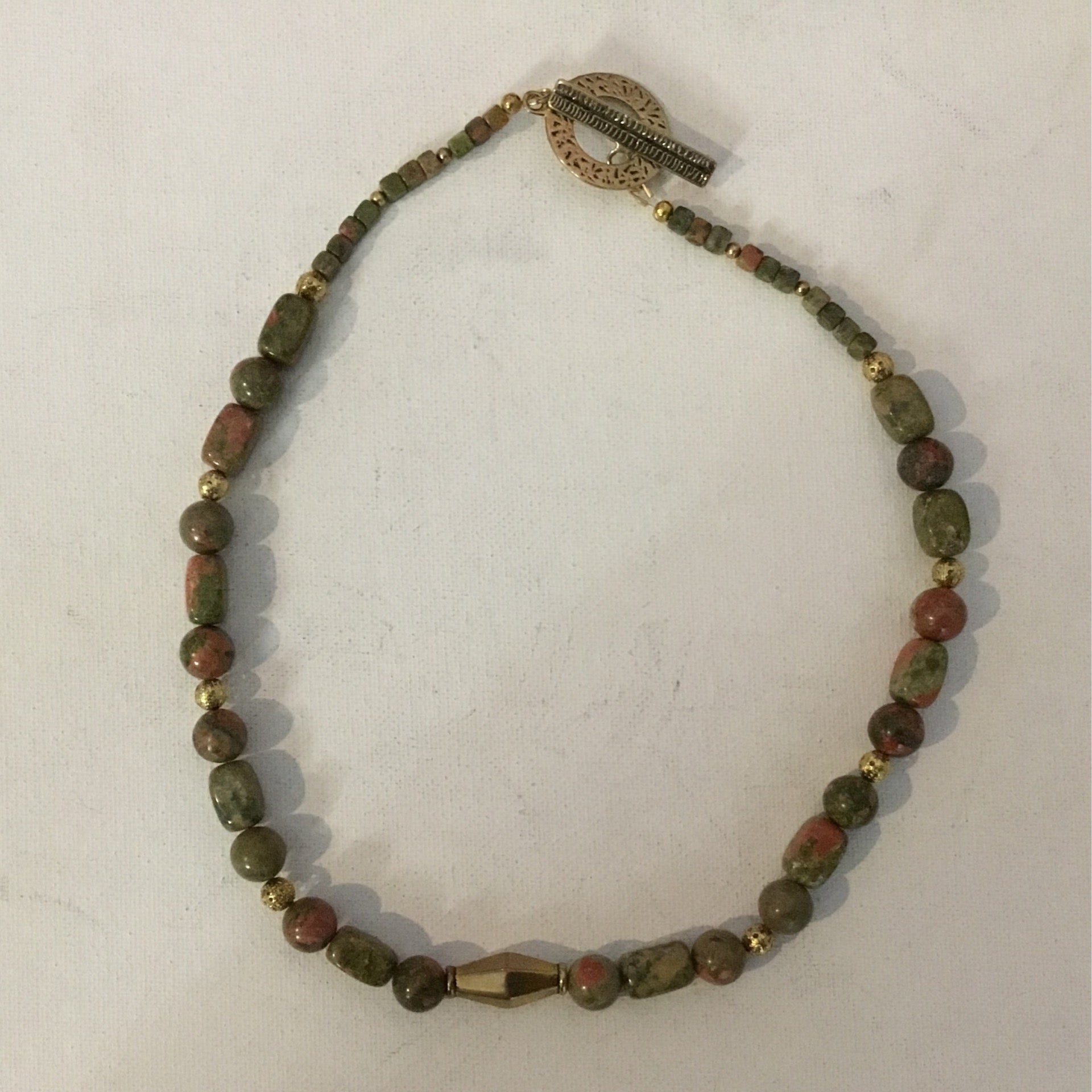 Unakite necklace outlet